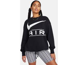 NIKE Damen Shirt W NSW AIR OOS FLC CREW (FN1897) S BLACK/WHITE