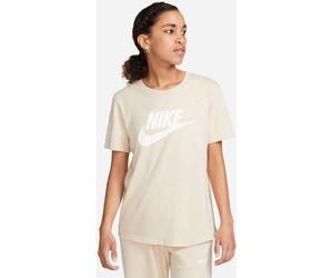 NIKE Damen Shirt W NSW CLUB SS TEE ICN FTRA (DX7906) M SANDDRIFT/WHITE