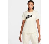 NIKE Damen Shirt W NSW CLUB SS TEE ICN FTRA (DX7906) S COCONUT MILK/BLACK