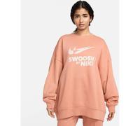 NIKE Damen Shirt W NSW FLC OS CREW GLS (FZ4631) S TERRA BLUSH/LT OREWOOD BRN