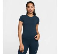 Nike Damen Chll KNT Md CRP T-Shirt, Armory Navy/Armory Navy, XL