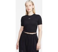 Nike Sportswear Essential Kurz-T-Shirt mit schmaler Passform für Damen - Schwarz XL (EU 48-50) FB2873-010