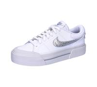 Nike Damen Sneaker COURT LEGACY LIFT HQ2307-100 38.5 White/Metallic Silver-Light