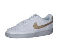 Nike Damen Sneaker Court Vision Low Next Nature DH3158-105 39 White/Metallic Gold-White