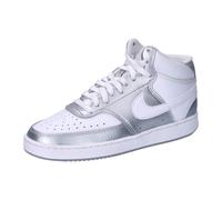 NIKE Court Vision Mid-Top Sneaker Damen 108 - white/metallic silver 38