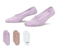 Nike Damen Socken 3PPK Lightweight Footi SX4863-990 34-38 Dahlia/Faded/White