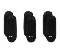 Nike Damen Everyday Lightweight Footie Socks (3 Pairs) M schwarz