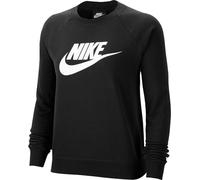 Nike Damen Sportswear Essential Fleece-Rundhalsshirt, Black/White, XS