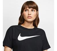 Nike Damen Sportswear Swoosh T-Shirt, Black/White, L