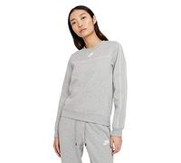 Nike Damen sw mlnm essntl Langarmshirt, Dk Grey Heather/White, M EU