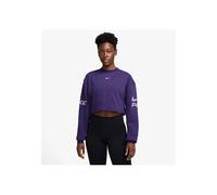 Nike Damen Sweatshirt PRO Cropped, purple, Gr. S