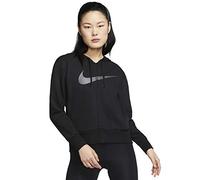 Nike Damen Sweatshirt W NK Dry GET FIT FC FZ H ES GX, Black/(Thunder Grey), L, CQ9303