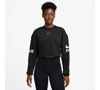 NIKE Damen Sweatshirt W NP DF FLC CREW TT GRX (HV3591) XS BLACK/WHITE/WHITE