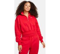 NIKE Damen Sweatshirt W NSW PHNX FLC QZ CROP (DQ5767) M UNIVERSITY RED/SAIL
