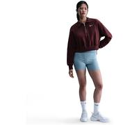 NIKE Damen Sweatshirt W NSW PHNX FLC QZ CROP (DQ5767) XS BURGUNDY CRUSH/SAIL