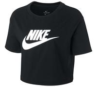 Nike Damen T-Shirt Essential Cropped Tee BV6175-010 XS Black/White