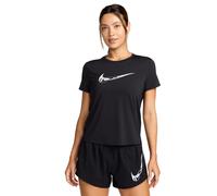Nike Damen T-Shirt One Swoosh Women s Dri-FIT FV6373-010 M Black/White