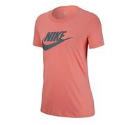 Nike Damen T-Shirt Tee Essential Icon Futura, Pink Quartz, S, BV6169