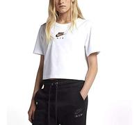 Nike Damen Top Crop Air, White, XL, AH8161-100
