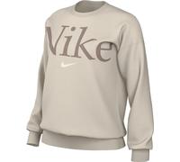 Nike Damen Top W NSW Phnx FLC Os Logo Crew, Lt Orewood BRN/Smokey Mauve/Sail, FN3654-104, XS