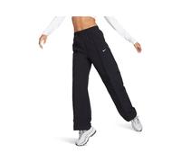 Nike Everything Wovens Damenhose mit mittelhohem Bund und offenem Saum - Schwarz S (EU 36-38) FQ3588-010