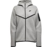 NIKE Damen Unterjacke W NSW TCH FLC WR FZ HDY 2 (HV6747) XS DK GREY HEATHER/BLACK
