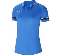 Nike Damen Poloshirt Academy 21 Polo SS CV2673-463 XS Royal Blue/White/Obsidian/White