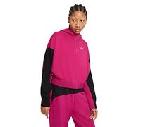 Nike Damen W NSW ICN CLSH Hoodie QZ Mix Kapuzenpullover, Fireberry/Black/(White), S