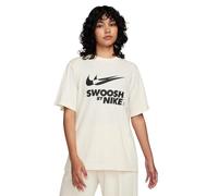 Nike Damen T-Shirt W NSW Tee BF GLS - Coconut Milk/Black - Größe L