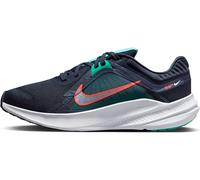 NIKE Damen WMNS Quest 5 Niedrig, Obsidian/Weiß/helles Jade/Rot, 40 EU
