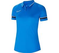 NIKE Damen Women's Academy 21 Polo, Royal Blue/White/Obsidian/White, CV2673-463, XXS