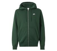 Nike Dark Green / White Herren XXL Nike Club Full-Zip Fleece Hoodie