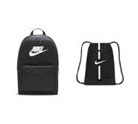 Nike DC4244 Heritage Rucksack/Black/White Einheitsgröße & DA5435-010 Academy Sports backpack Unisex Adult BLACK/BLACK/WHITE 1SIZE
