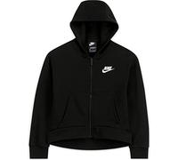 Nike Kinder Sweatjacke Club Fleece Full-Zip Hoodie DC7118-010 122-128 Black/White