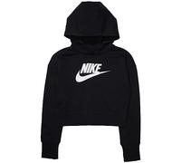 Nike Sportswear Club French Terry Cropped Pullover M Black / White (Herstellerartikelnummer: DC7210-010-M)