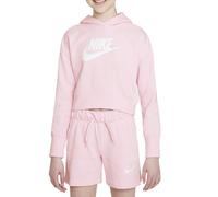 Nike DC7210 G NSW Club FT Crop Hoodie HBR Sweatshirt Girls pink Foam/White M