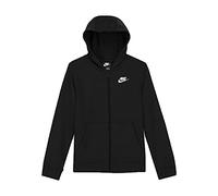 NIKE DD1698 B NSW FT Club FZ Sweatshirt Boys Black/White M
