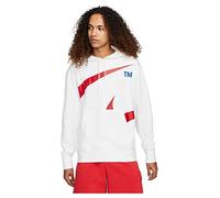Nike DD6011 M NSW Swoosh PO SBB Hoodie Sweatshirt Mens White/University red XL