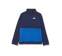 Nike DD8582 B NSW Club Half Zip Sweatshirt Boys Midnight Navy/Game royal/White XL