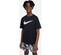 NIKE Multi+ Dri-FIT Graphic kurzarm Trainingsshirt Jungen 010 - black/white S (128-137 cm)