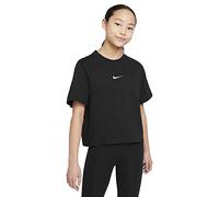 Nike DH5750 G NSW Tee ESSNTL SS Boxy T-Shirt Girls Black/White XS