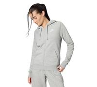 Nike Damen Sweatjacke Sportswear Club Fleece FZ Hoodie DQ5471-063 L Dk Grey Heather/White