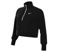 Nike Sportswear Phoenix Fleece Kurz-Sweatshirt mit Halbreißverschluss für Damen - Schwarz XXL (EU 52-54) DQ5767-010