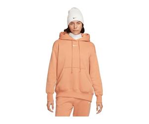 Nike DQ5860-225 W NSW PHNX FLC OS PO Hoodie Sweatshirt Damen Amber Brown/SAIL Größe XL