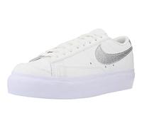 NIKE DQ7571-101 Blazer Low Platform Sneaker Female Summit White/METALLIC Silver-SAIL-White EU 40