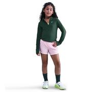 NIKE Dri-FIT 1/2-Zip langarm Trainingsshirt Mädchen 323 - fir/white XS (122-128 cm)