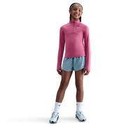 NIKE Dri-FIT 1/2-Zip langarm Trainingsshirt Mädchen 634 - sweet beet/white M (137-146 cm)