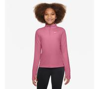 NIKE Dri-FIT 1/2-Zip langarm Trainingsshirt Mädchen 641 - peony/white L (146-156 cm)