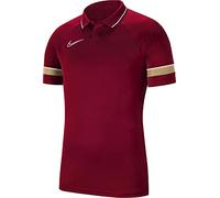 Nike Kinder Poloshirt Academy 21 Polo SS CW6106-677 122-128 Team Red/White/Jersey Gold/White