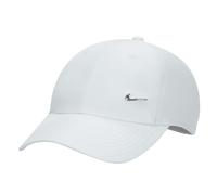 Tennismütze Nike Dri-Fit Club Unstructured Metal Swoosh Cap - pure platinum/metalic silver L//XL